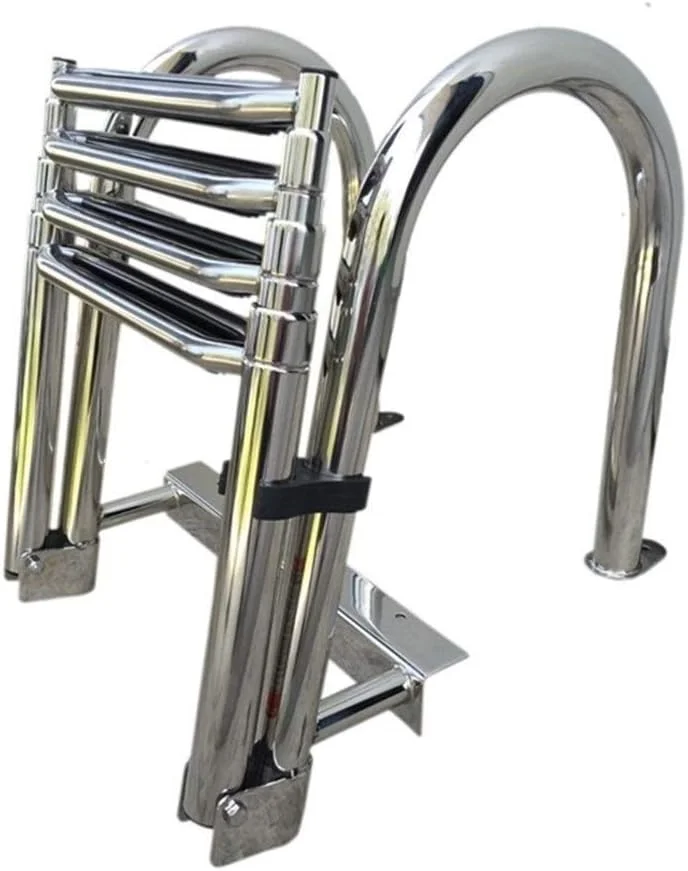 نردبان قایق لوازم جانبی قایق نردبان تلسکوپی 4 پله دریایی نردبان شناور استیل ضد زنگ نردبان قایق لوازم جانبی قایق نردبان تلسکوپی 4 پله دریایی نردبان شناور استیل ضد زنگ