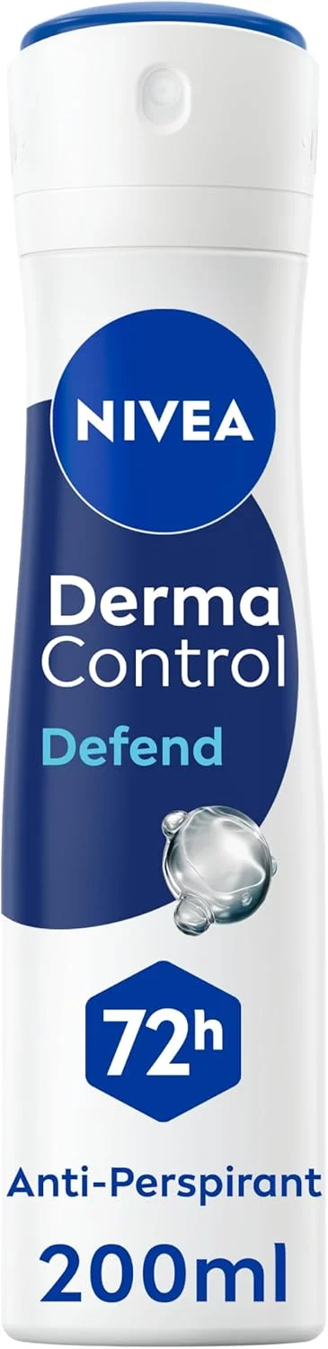 اسپری ضد تعریق زنانه نیوآ مدل Derma Control Defend Extra Comfort، 200 میلی لیتر، حاوی هیالورون خالص و پرو ویتامین B5، محافظت 72 ساعته اسپری ضد تعریق زنانه نیوآ مدل Derma Control Defend Extra Comfort، 200 میلی لیتر، حاوی هیالورون خالص و پرو ویتامین B5، محافظت 72 ساعته