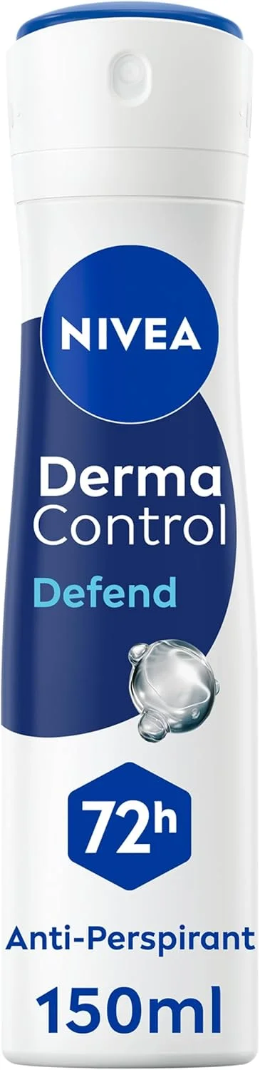 اسپری ضد تعریق نیوآ Derma Control Defend Extra Comfort، 150 میلی لیتر، حاوی هیالورون خالص و پرو ویتامین B5، محافظت 72 ساعته اسپری ضد تعریق نیوآ Derma Control Defend Extra Comfort، 150 میلی لیتر، حاوی هیالورون خالص و پرو ویتامین B5، محافظت 72 ساعته