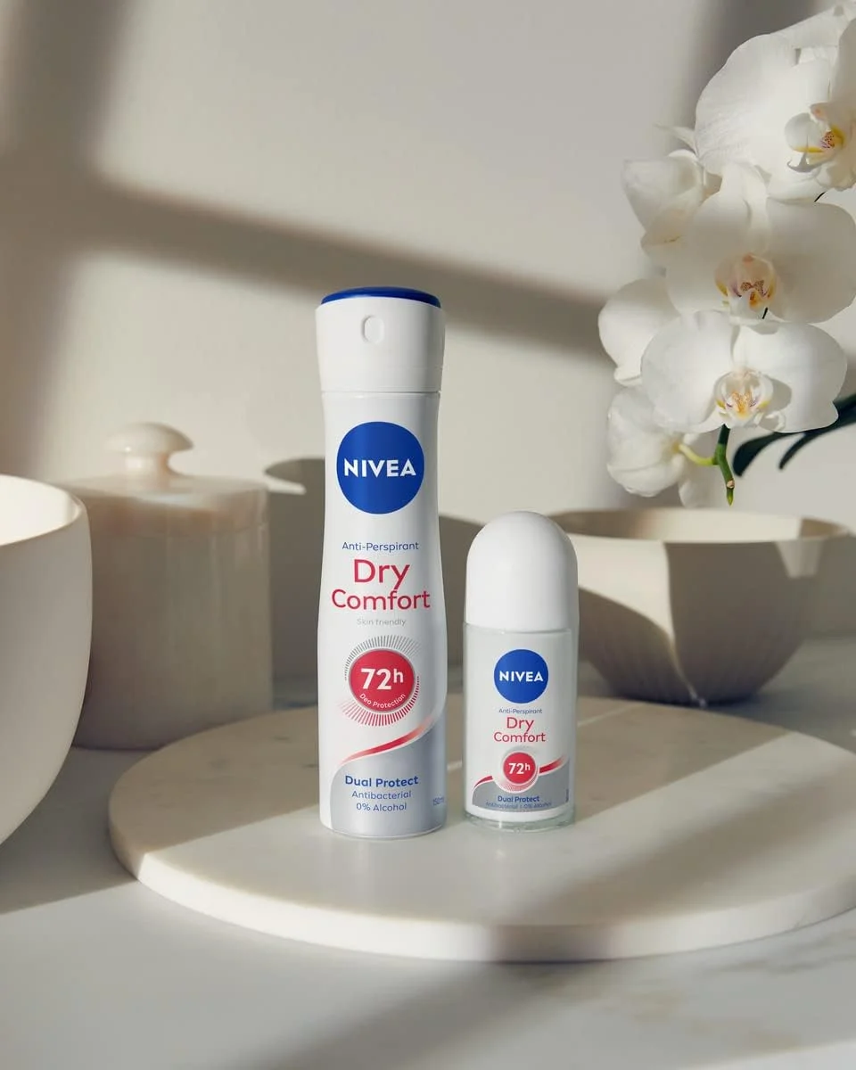 رول ضد تعریق زنانه نیوآ Dry Comfort بسته 6 عددی (6 x 50 میلی لیتر)، دئودورانت ضد تعریق با محافظت 72 ساعته رول ضد تعریق زنانه نیوآ Dry Comfort بسته 6 عددی (6 x 50 میلی لیتر)، دئودورانت ضد تعریق با محافظت 72 ساعته