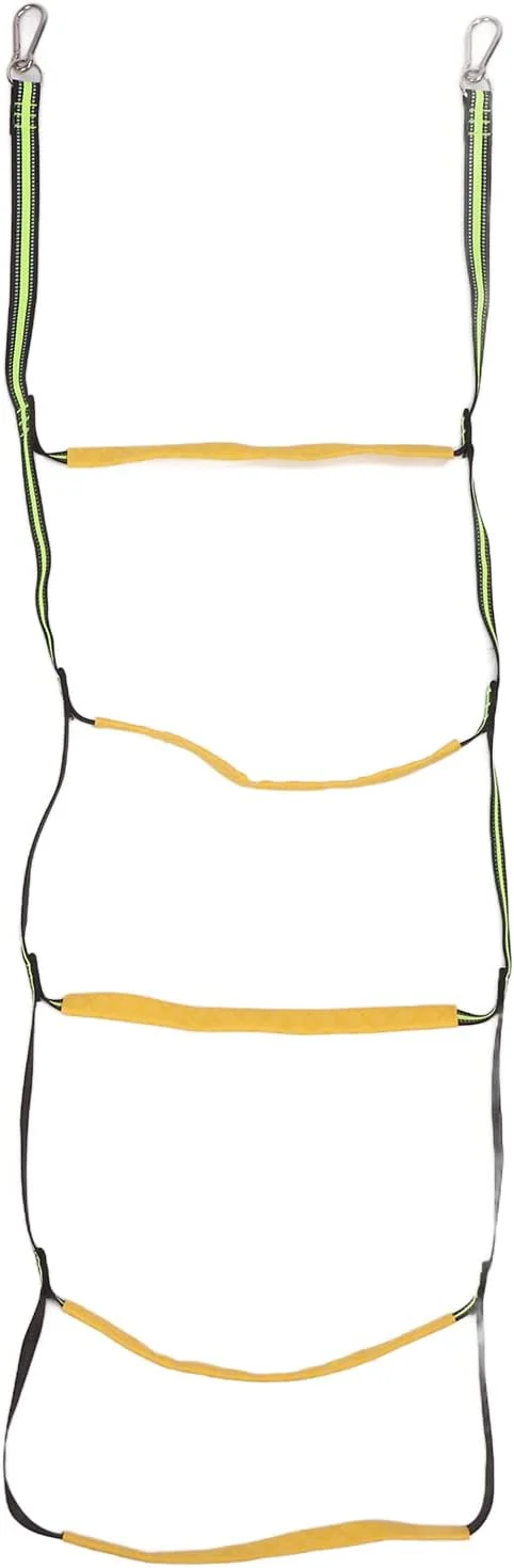 نردبان طنابی قایق 5 مرحله ای، نردبان طنابی کمکی قایق، نردبان تاشو کمکی قایق، نردبان شنا برای قایق بادبانی، کایاک، قایق رانی، استخر شنای سالن زیبایی خانگی