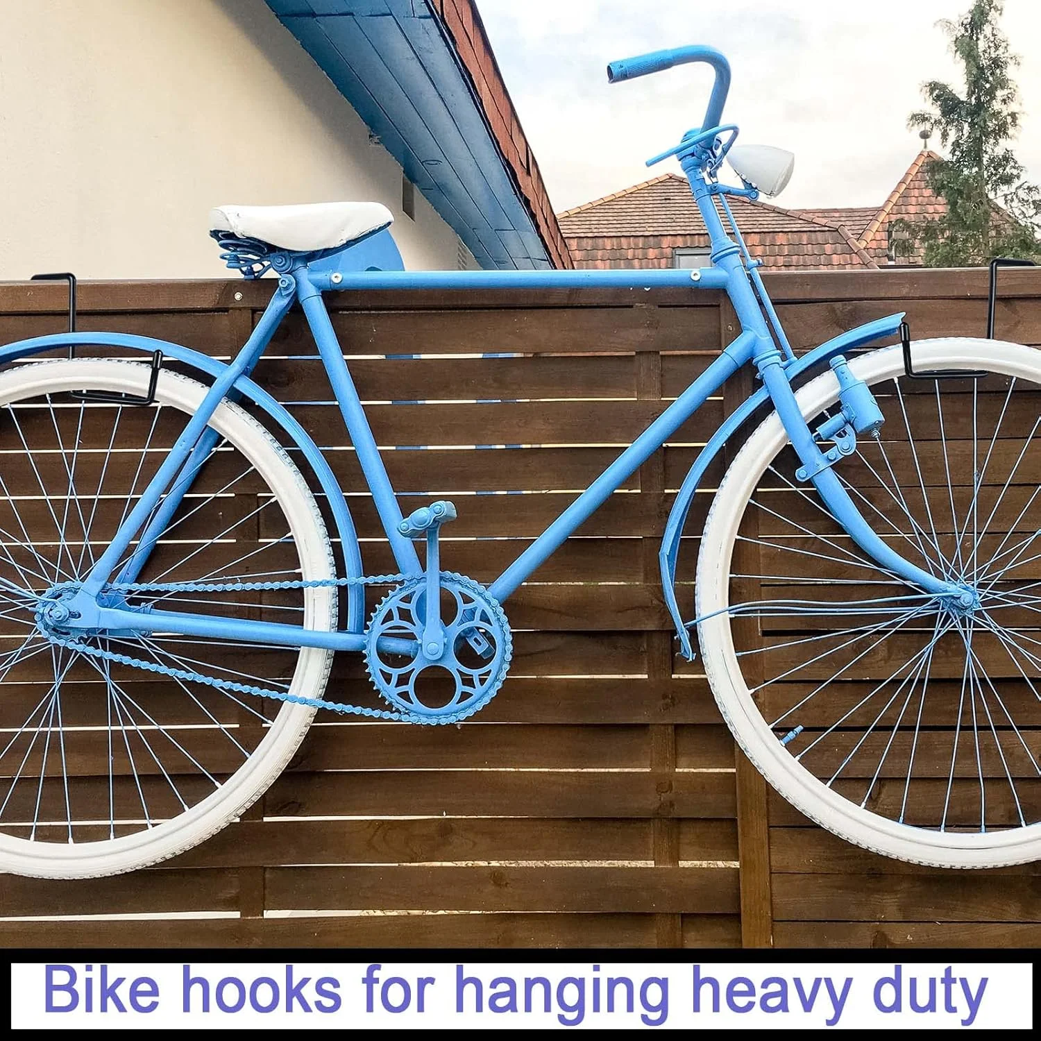 قلاب های بزرگ و سنگین با روکش وینیل DINGEE برای آویزان کردن، قلاب آویز تیرچه، قلاب دوچرخه گاراژ، سازمان دهنده ذخیره سازی قلاب نردبان، اشیاء بزرگ، ابزار، شلنگ، طناب و قلاب تجهیزات استخر مشکی 4 عددی