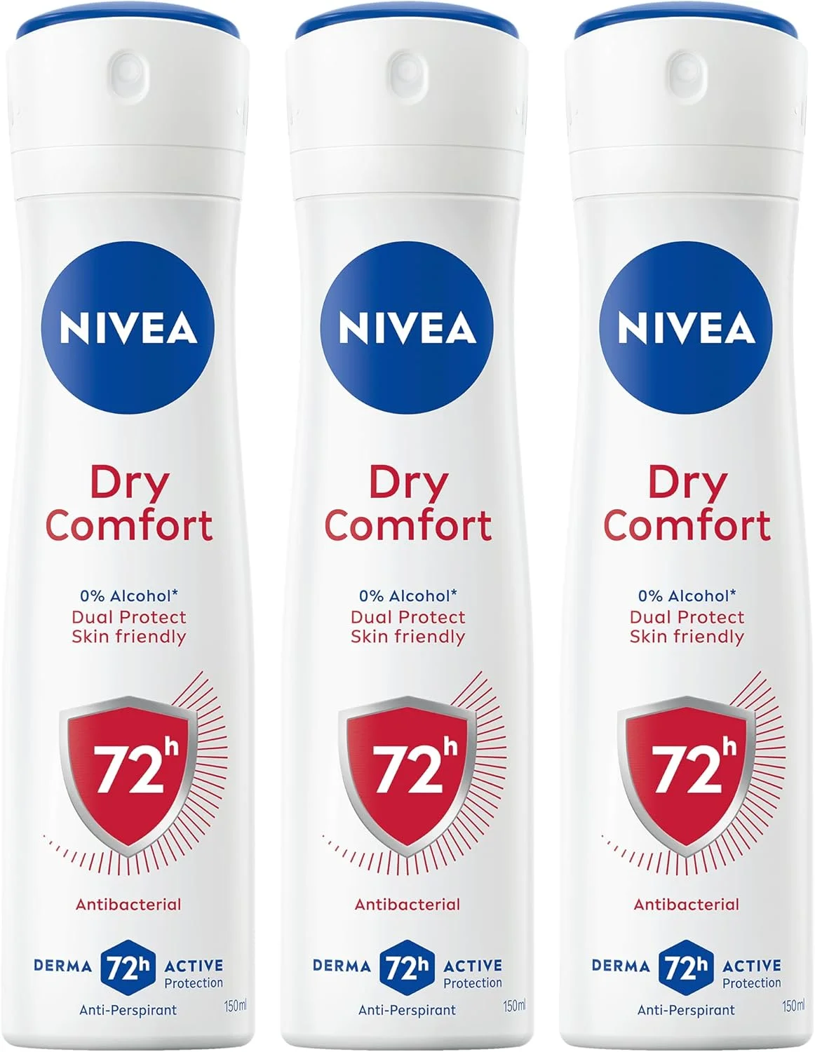 اسپری ضد تعریق زنانه نیوآ Dry Comfort، محافظت 72 ساعته در برابر عرق و بو، خشک شدن سریع، 3 عدد 150 میلی لیتر اسپری ضد تعریق زنانه نیوآ Dry Comfort، محافظت 72 ساعته در برابر عرق و بو، خشک شدن سریع، 3 عدد 150 میلی لیتر