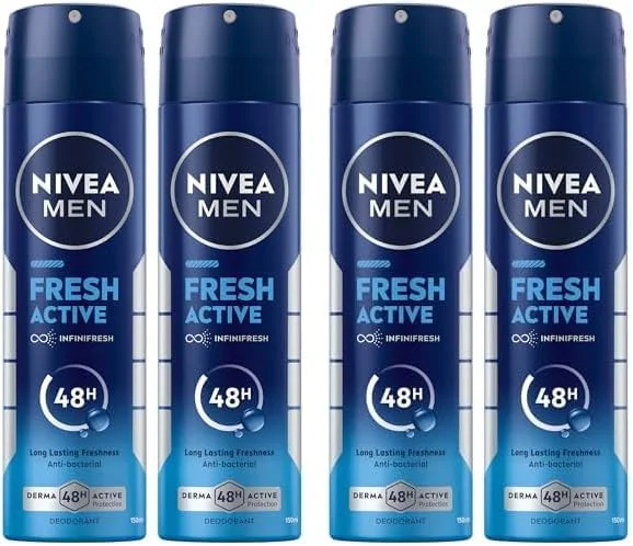اسپری ضد تعریق مردانه نیوآ، فرش اکتیو، محافظت فعال 48 ساعته، با فرمولاسیون Infini Fresh، طراوت ماندگار، 2 عدد 150 میلی لیتر، بسته دوتایی (بسته 2 عددی) اسپری ضد تعریق مردانه نیوآ، فرش اکتیو، محافظت فعال 48 ساعته، با فرمولاسیون Infini Fresh، طراوت ماندگار، 2 عدد 150 میلی لیتر، بسته دوتایی (بسته 2 عددی)