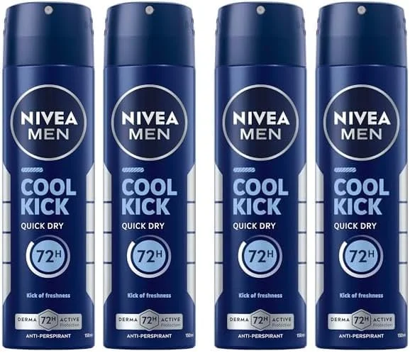 اسپری ضد تعریق مردانه نیوآ، Cool Kick Quick Dry، 2x150ml - بسته بندی ممکن است متفاوت باشد (بسته 2 عددی) اسپری ضد تعریق مردانه نیوآ، Cool Kick Quick Dry، 2x150ml - بسته بندی ممکن است متفاوت باشد (بسته 2 عددی)