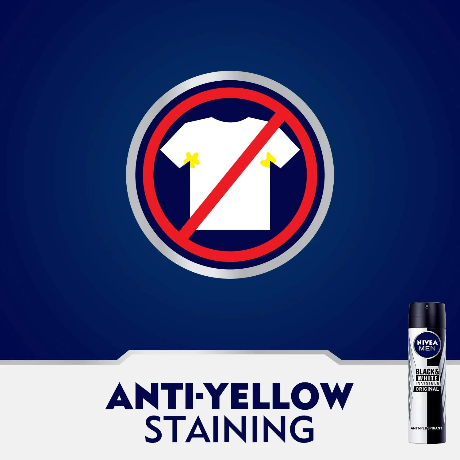 نیوآ، مردانه، دئودورانت، نامرئی مشکی و سفید، اورجینال، اسپری، 2 عدد 150 میلی لیتر