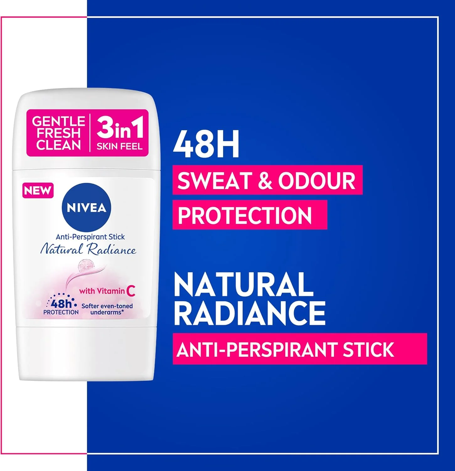 مام ضد تعریق زنانه نیوآ Natural Radiance روشن کننده و نرم کننده حاوی ویتامین C با محافظت فعال 72 ساعته مام ضد تعریق زنانه نیوآ Natural Radiance روشن کننده و نرم کننده حاوی ویتامین C با محافظت فعال 72 ساعته