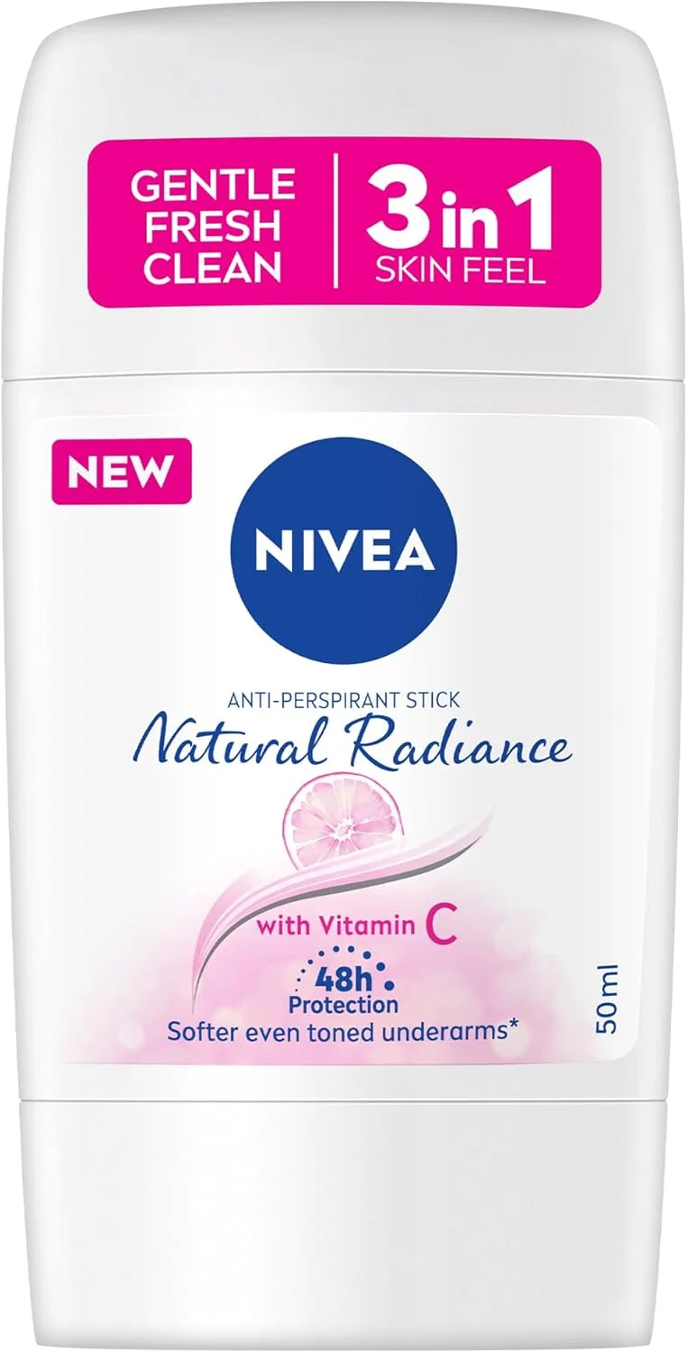 مام ضد تعریق زنانه نیوآ Natural Radiance روشن کننده و نرم کننده حاوی ویتامین C با محافظت فعال 72 ساعته مام ضد تعریق زنانه نیوآ Natural Radiance روشن کننده و نرم کننده حاوی ویتامین C با محافظت فعال 72 ساعته