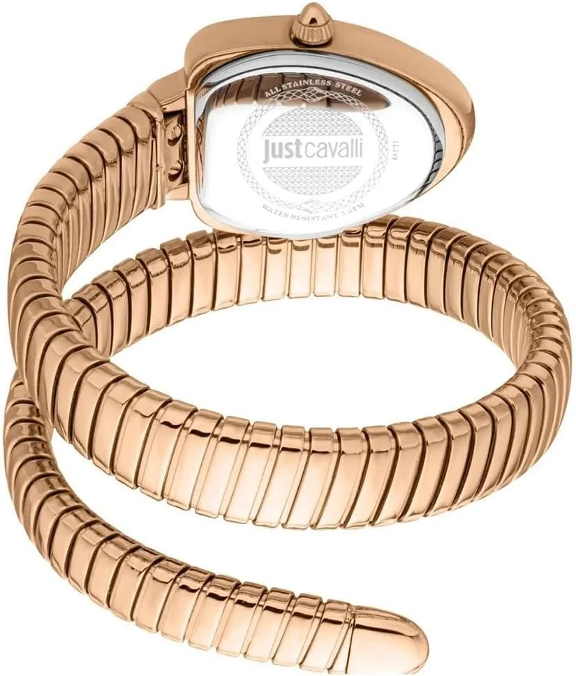 ساعت مچی زنانه جاست کاوالی، قاب رزگلد، صفحه زیتونی، بند فلزی رزگلد، دو عقربه، 3ATM ساعت مچی زنانه جاست کاوالی، قاب رزگلد، صفحه زیتونی، بند فلزی رزگلد، دو عقربه، 3ATM