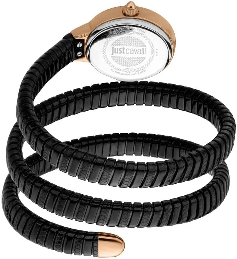 ساعت مچی زنانه جاست کاوالی، قاب رزگلد، صفحه مشکی، بند فلزی دورنگ مشکی و رزگلد، دو عقربه، 3 ATM ساعت مچی زنانه جاست کاوالی، قاب رزگلد، صفحه مشکی، بند فلزی دورنگ مشکی و رزگلد، دو عقربه، 3 ATM