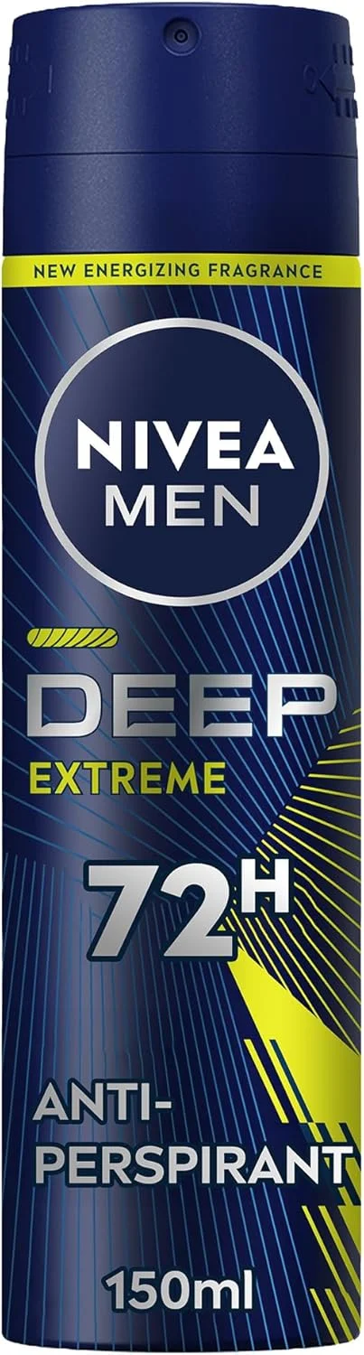 اسپری مردانه نیوآ مدل Deep Extreme MaxxTech حجم 150 میلی لیتر، حاوی کربن سیاه، محافظت 72 ساعته در برابر بو، رایحه طراوت شدید اسپری مردانه نیوآ مدل Deep Extreme MaxxTech حجم 150 میلی لیتر، حاوی کربن سیاه، محافظت 72 ساعته در برابر بو، رایحه طراوت شدید