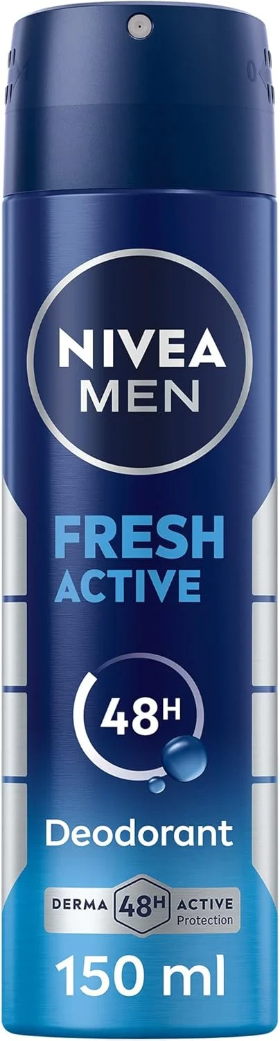 اسپری ضد تعریق مردانه نیوآ مدل Fresh Active، محافظت فعال 48 ساعته، با فرمول Infini Fresh، طراوت ماندگار، 150 میلی لیتر اسپری ضد تعریق مردانه نیوآ مدل Fresh Active، محافظت فعال 48 ساعته، با فرمول Infini Fresh، طراوت ماندگار، 150 میلی لیتر