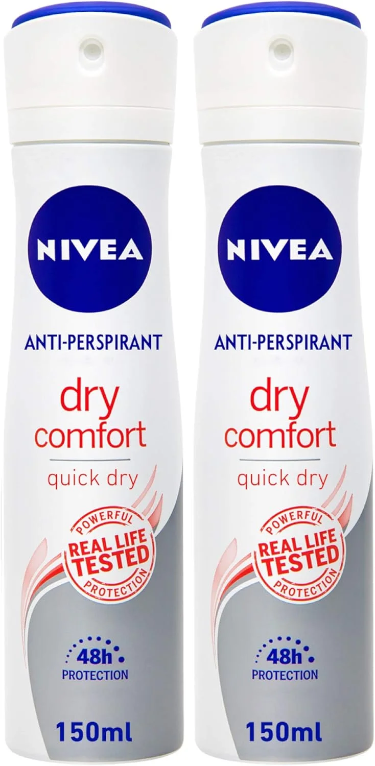 اسپری ضد تعریق زنانه نیوآ، Dry Comfort Quick Dry، 2x150ml اسپری ضد تعریق زنانه نیوآ، Dry Comfort Quick Dry، 2x150ml