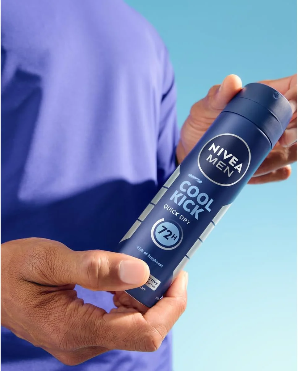 اسپری ضد تعریق مردانه نیوآ من، Cool Kick Quick Dry، 2x150ml - بسته بندی ممکن است متفاوت باشد اسپری ضد تعریق مردانه نیوآ من، Cool Kick Quick Dry، 2x150ml - بسته بندی ممکن است متفاوت باشد