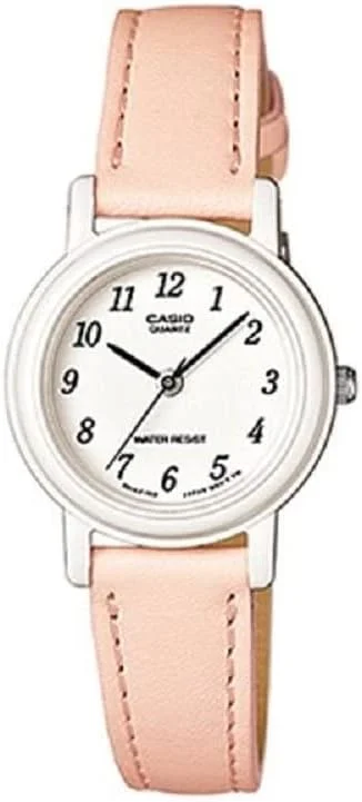 ساعت مچی زنانه کاسیو - مدل LQ-139L-4B2DF صفحه سفید، بند صورتی