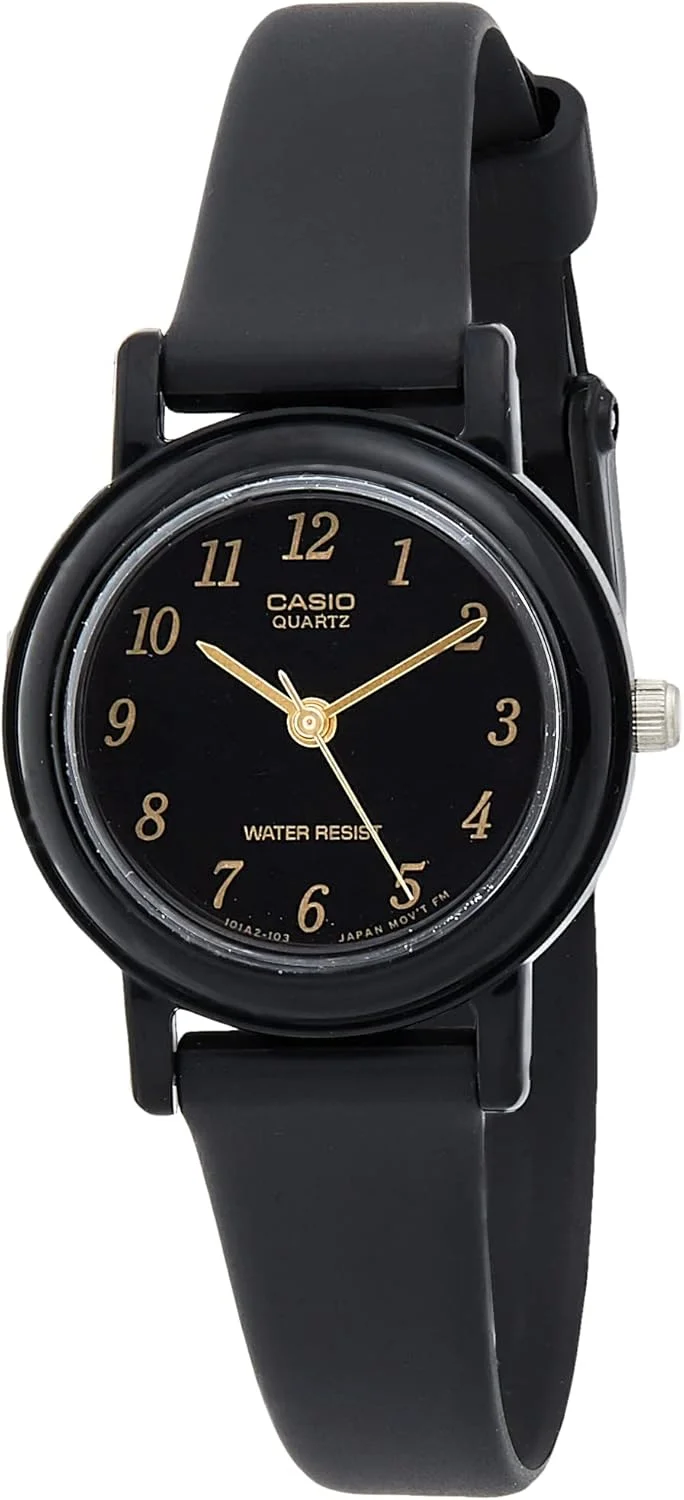 ساعت مچی زنانه کاسیو مدل LQ-139AMV-1LDF صفحه مشکی، بند مشکی