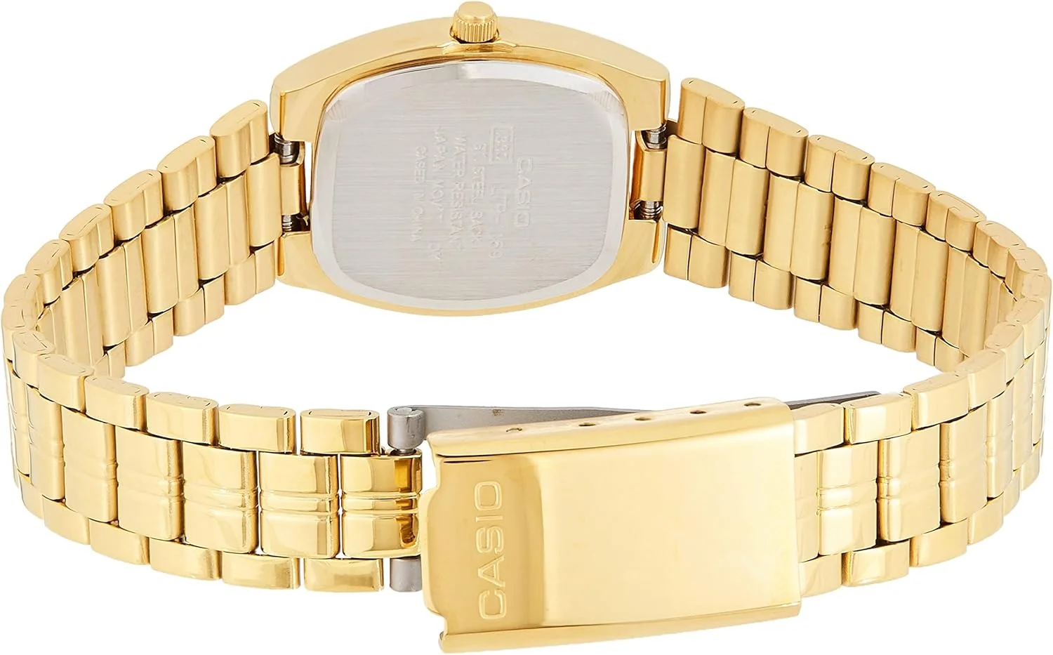 ساعت مچی زنانه کاسیو، نمایشگر آنالوگ و بند استیل ضد زنگ