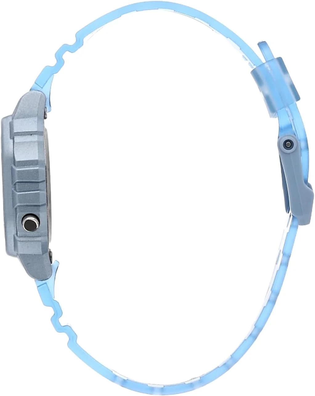 ساعت مچی زنانه کاسیو مدل LA-20WHS-2ADF صفحه شفاف، بند آبی