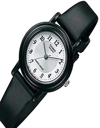 ساعت مچی زنانه کاسیو با صفحه نقره ای و بند رزینی - LQ139AMV-7B3