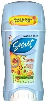 ضد تعریق و دئودورانت جامد نامرئی Secret Scent Expressions، Pasion de Tango، 73 گرم (بسته 3 عددی) ضد تعریق و دئودورانت جامد نامرئی Secret Scent Expressions، Pasion de Tango، 73 گرم (بسته 3 عددی)