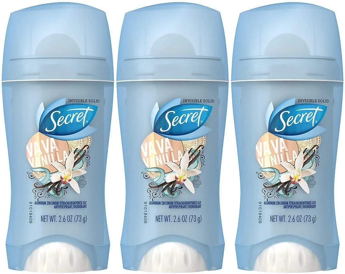 ضد تعریق و دئودورانت جامد نامرئی Secret Scent Expressions Va Va Vanilla، 73 گرم (بسته 3 عددی) ضد تعریق و دئودورانت جامد نامرئی Secret Scent Expressions Va Va Vanilla، 73 گرم (بسته 3 عددی)