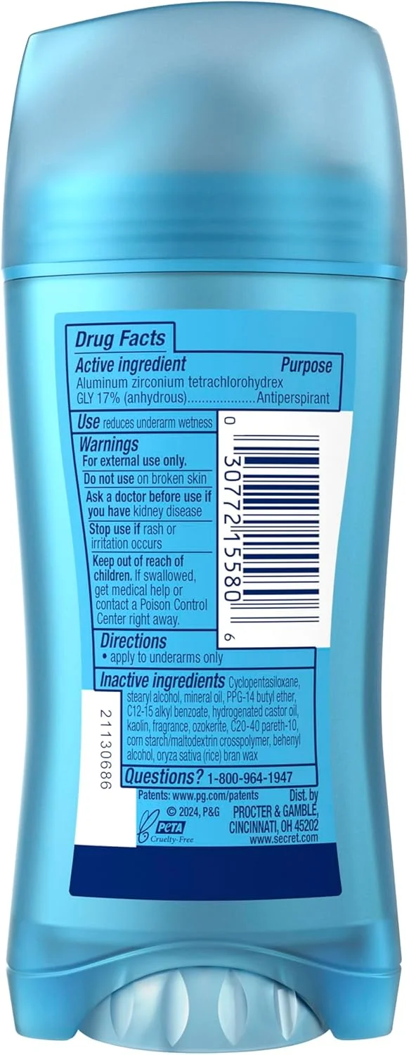 Secret Fresh Antiperspirant Deodorant for Women, 72hr Breathable Sweat & Odor Protection, Instant Freshness & Gentle, PH Balancing Minerals, Invisible Solid, Soapy Bubble Bath Scent, 2.6 oz Secret Fresh Antiperspirant Deodorant for Women, 72hr Breathable Sweat & Odor Protection, Instant Freshness & Gentle, PH Balancing Minerals, Invisible Solid, Soapy Bubble Bath Scent, 2.6 oz