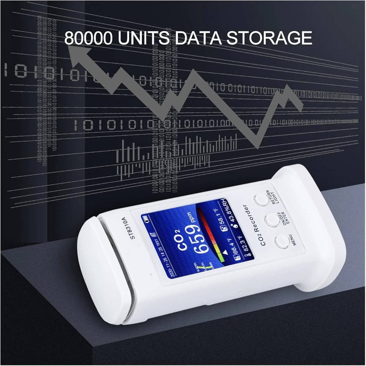 VESLFG سنسور نشت گاز چندگانه، ضبط کننده دیجیتال دی اکسید کربن، مانیتور کیفیت هوا، ردیابی بلادرنگ آشکارساز گاز CO2 با صفحه نمایش LCD WIFI، آنالایزر گاز داده، دقت و حساسیت بالا VESLFG سنسور نشت گاز چندگانه، ضبط کننده دیجیتال دی اکسید کربن، مانیتور کیفیت هوا، ردیابی بلادرنگ آشکارساز گاز CO2 با صفحه نمایش LCD WIFI، آنالایزر گاز داده، دقت و حساسیت بالا