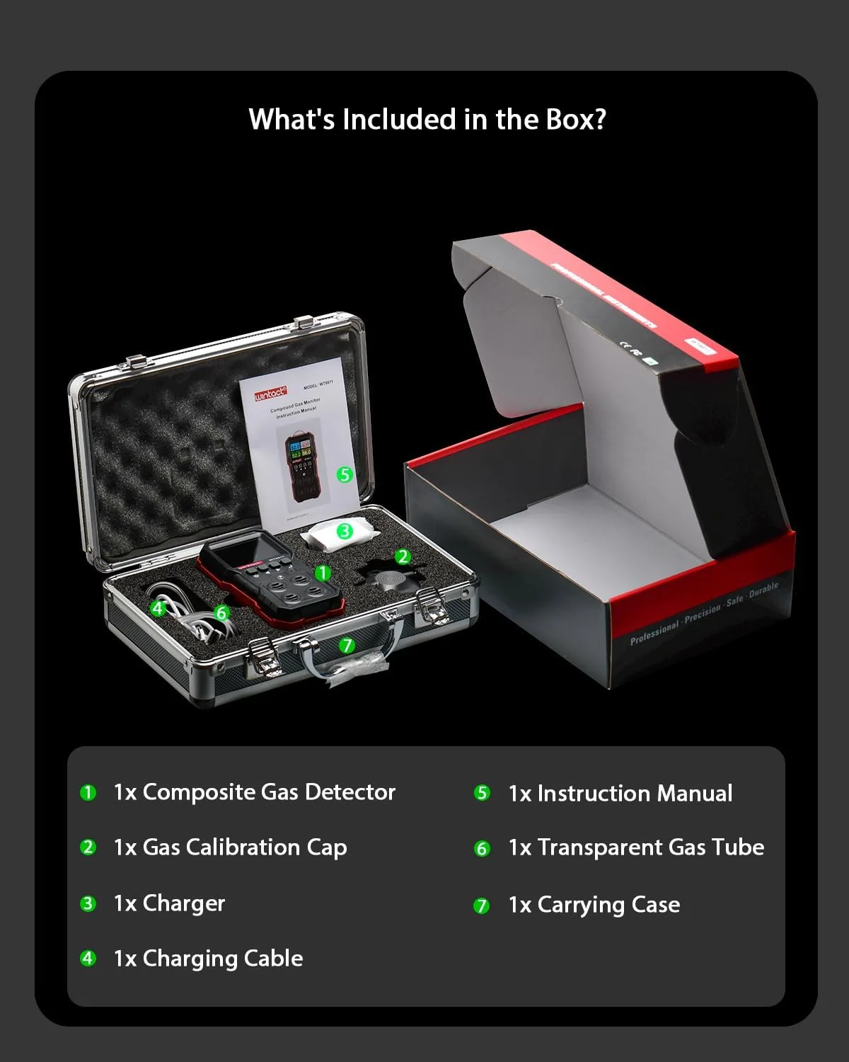 دستگاه تشخیص نشت گاز 4 در 1 وینتکت، مانیتور چندگانه آلارم گازهای قابل اشتعال، گاز طبیعی، متان، پروپان، مونوکسید کربن، سولفید هیدروژن، اکسیژن برای خانه، RV، فاضلاب دستگاه تشخیص نشت گاز 4 در 1 وینتکت، مانیتور چندگانه آلارم گازهای قابل اشتعال، گاز طبیعی، متان، پروپان، مونوکسید کربن، سولفید هیدروژن، اکسیژن برای خانه، RV، فاضلاب