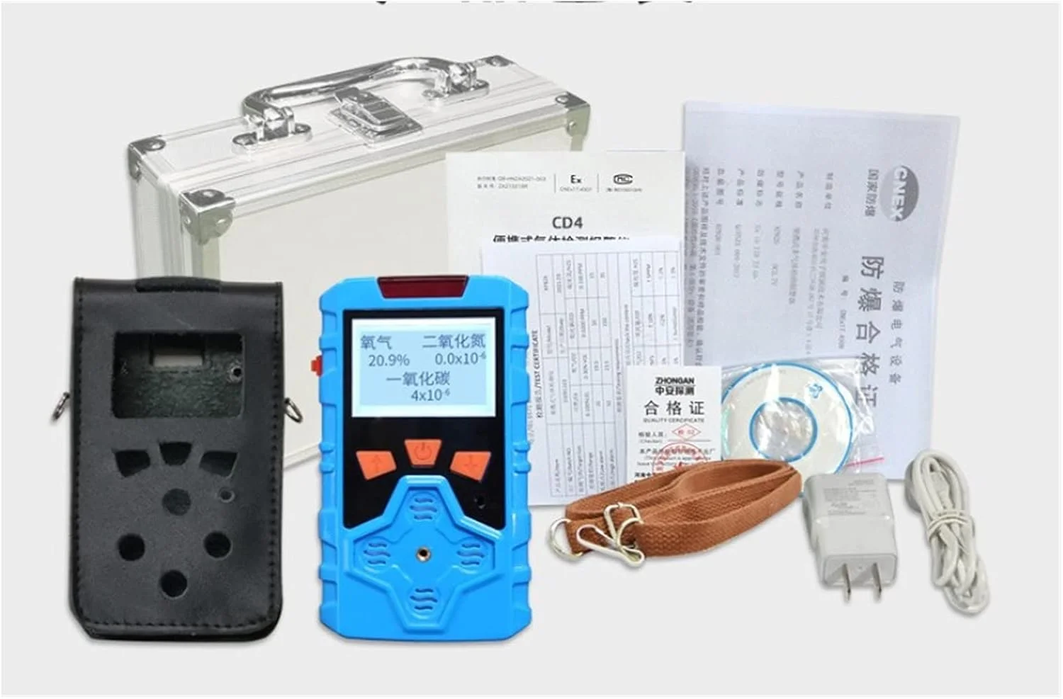 دستگاه تشخیص گاز چهار در یک TTGLRT برای معادن، آلارم قابل حمل متان و اکسیژن CD4 تستر چند پارامتری آلارم با صدای بلند و صفحه نمایش دیجیتال LCD (CD3) دستگاه تشخیص گاز چهار در یک TTGLRT برای معادن، آلارم قابل حمل متان و اکسیژن CD4 تستر چند پارامتری آلارم با صدای بلند و صفحه نمایش دیجیتال LCD (CD3)