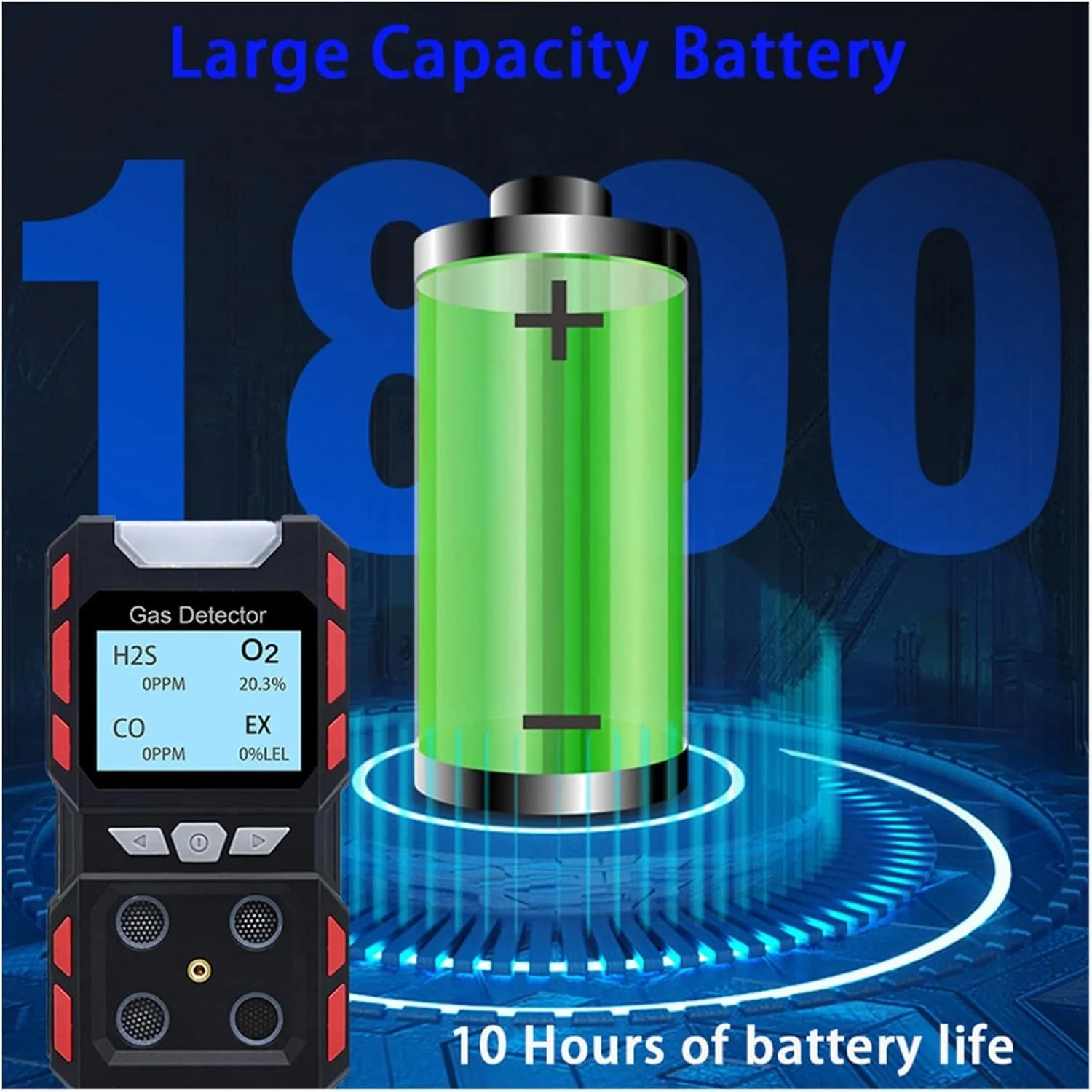 دستگاه تشخیص نشت گاز چندگانه صنعتی مستقل، آنالایزر گاز چندگانه H2S CO O2 EX، ردیاب گازهای قابل اشتعال، سنسور امنیتی آتش نشانی مونوکسید کربن، یادآوری صوتی، دقت و حساسیت بالا (ردیاب گاز B) دستگاه تشخیص نشت گاز چندگانه صنعتی مستقل، آنالایزر گاز چندگانه H2S CO O2 EX، ردیاب گازهای قابل اشتعال، سنسور امنیتی آتش نشانی مونوکسید کربن، یادآوری صوتی، دقت و حساسیت بالا (ردیاب گاز B)