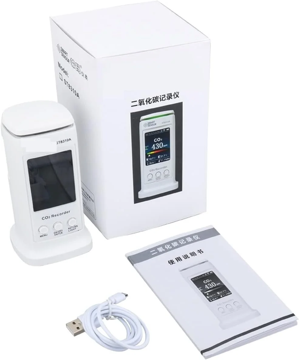 دستگاه ردیابی دی اکسید کربن دیجیتال SilteD، سنسور نشت چند گاز، صفحه نمایش کیفیت هوا، ردیابی لحظه ای، آنالیزور گاز CO2 با دقت و حساسیت بالا و صفحه نمایش LCD و WIFI دستگاه ردیابی دی اکسید کربن دیجیتال SilteD، سنسور نشت چند گاز، صفحه نمایش کیفیت هوا، ردیابی لحظه ای، آنالیزور گاز CO2 با دقت و حساسیت بالا و صفحه نمایش LCD و WIFI