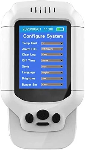 دستگاه سنجش کیفیت هوا SVASTY، آنالیزور TVOC PM2.5، سنسور قابل حمل ازن سنج O3 با محدوده 0-5ppm دستگاه سنجش کیفیت هوا SVASTY، آنالیزور TVOC PM2.5، سنسور قابل حمل ازن سنج O3 با محدوده 0-5ppm