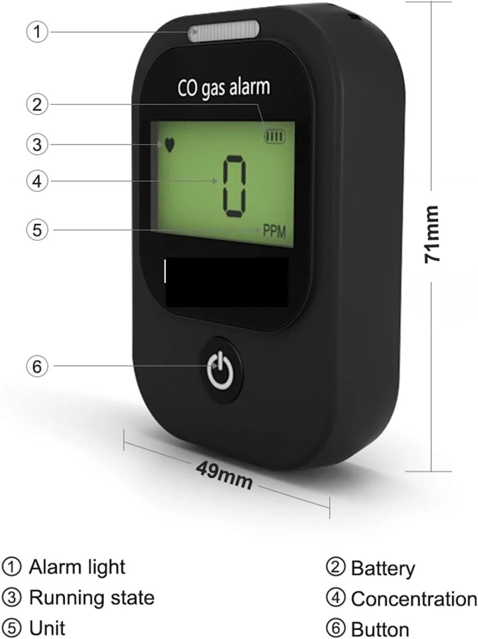 سنسور نشت گاز چندگانه SilteD، آنالایزر گاز قابل حمل مونوکسید کربن، دستگاه اندازه گیری CO با صفحه نمایش، محدوده اندازه گیری 0-1000PPM، دقت و حساسیت بالا سنسور نشت گاز چندگانه SilteD، آنالایزر گاز قابل حمل مونوکسید کربن، دستگاه اندازه گیری CO با صفحه نمایش، محدوده اندازه گیری 0-1000PPM، دقت و حساسیت بالا