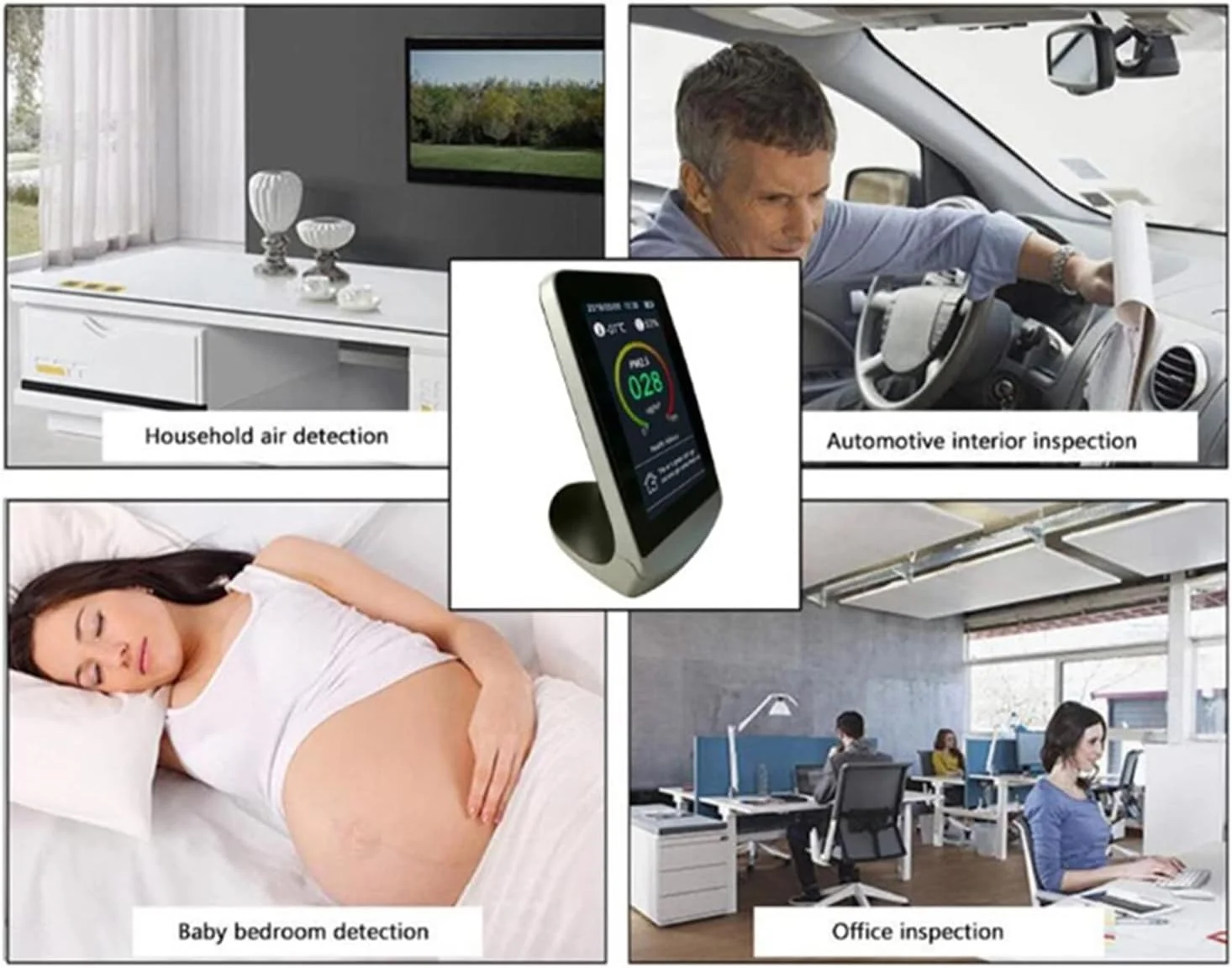 سنسور نشت گاز چندگانه SilteD CO2 WIFI، آشکارساز هوای چند منظوره داخلی، صفحه نمایش کیفیت گاز TVOC، دستگاه اندازه گیری دی اکسید کربن CO2، آنالایزر USB با دقت و حساسیت بالا (رنگ: Dm72 با Wifi) سنسور نشت گاز چندگانه SilteD CO2 WIFI، آشکارساز هوای چند منظوره داخلی، صفحه نمایش کیفیت گاز TVOC، دستگاه اندازه گیری دی اکسید کربن CO2، آنالایزر USB با دقت و حساسیت بالا (رنگ: Dm72 با Wifi)