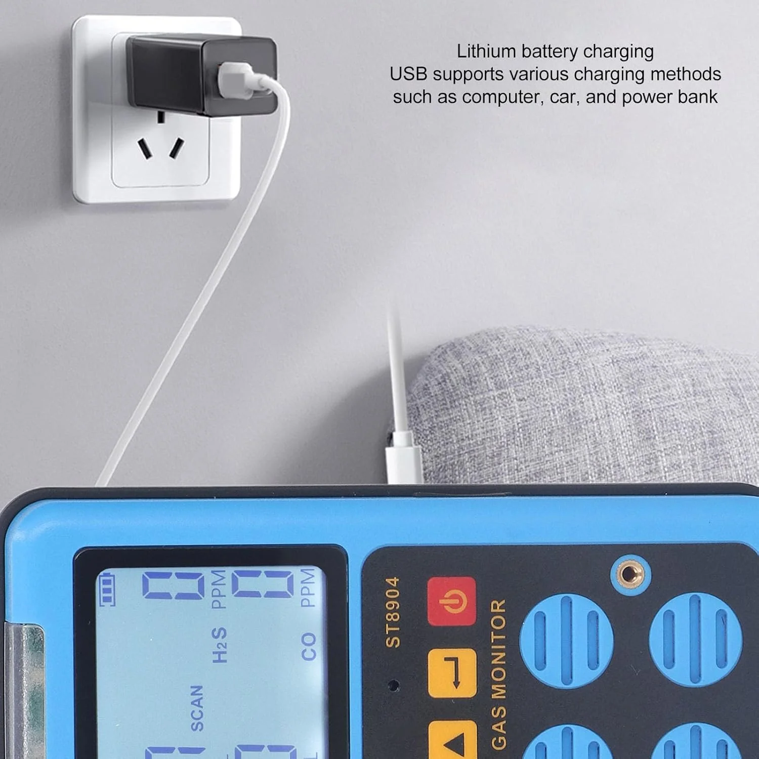 دستگاه تشخیص گاز، آشکارساز USB با حساسیت بالا و 3 حالت هشدار با نمایشگر دارای نور پس زمینه، دستگاه تشخیص چندگانه گاز برای آزمایشگاه شیمیایی دریایی دستگاه تشخیص گاز، آشکارساز USB با حساسیت بالا و 3 حالت هشدار با نمایشگر دارای نور پس زمینه، دستگاه تشخیص چندگانه گاز برای آزمایشگاه شیمیایی دریایی