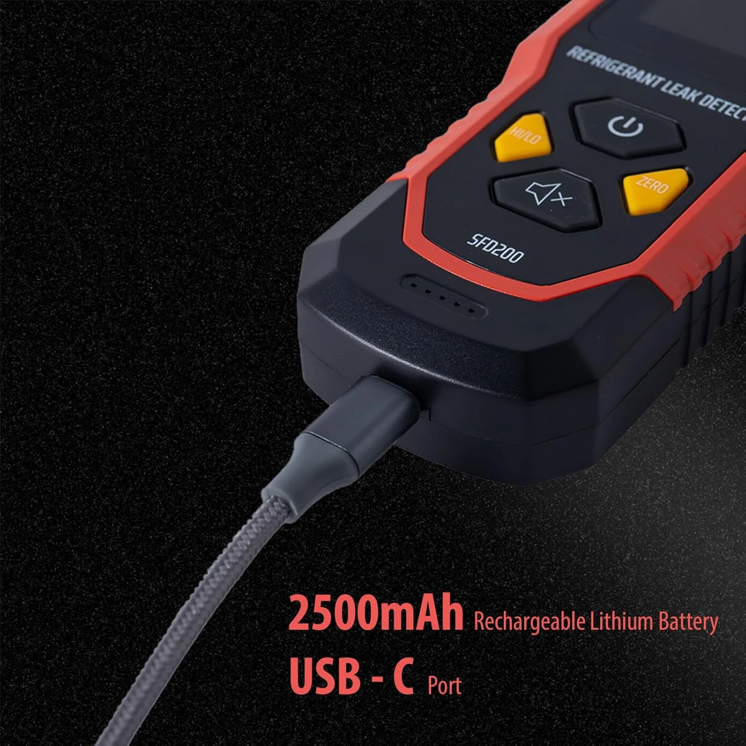 دستگاه تشخیص نشت مبرد HVAC قابل شارژ SENSYX، ردیاب هالوژن فریون، تشخیص تهویه مطبوع، یاب گاز خودرو (ردیاب مبرد SFD200) دستگاه تشخیص نشت مبرد HVAC قابل شارژ SENSYX، ردیاب هالوژن فریون، تشخیص تهویه مطبوع، یاب گاز خودرو (ردیاب مبرد SFD200)