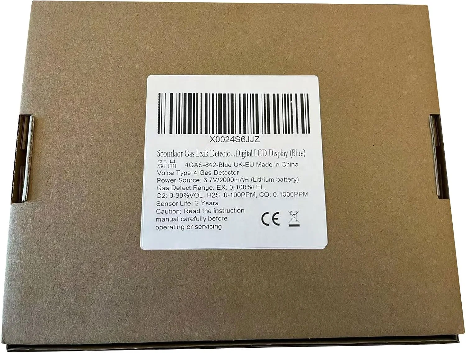 دستگاه تشخیص نشت گاز Scondaor برای H2S CO O2 و LEL، دستگاه تشخیص گاز چندگانه قابل حمل با آلارم های صوتی، تصویری و لرزشی، مانیتور گاز 4 در 1 دستی با صفحه نمایش LCD دیجیتال (آبی) دستگاه تشخیص نشت گاز Scondaor برای H2S CO O2 و LEL، دستگاه تشخیص گاز چندگانه قابل حمل با آلارم های صوتی، تصویری و لرزشی، مانیتور گاز 4 در 1 دستی با صفحه نمایش LCD دیجیتال (آبی)