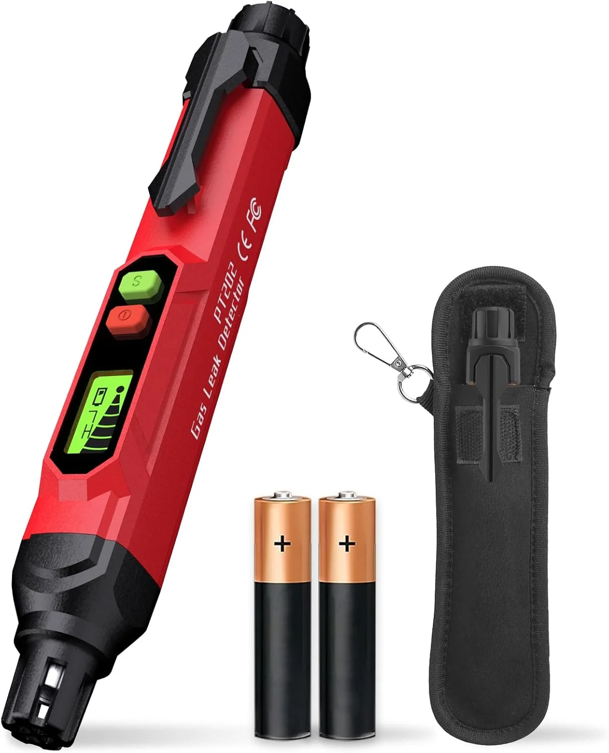 آشکارساز نشت گاز؛ آشکارساز گاز طبیعی و پروپان VITITE؛ آلارم گاز قابل حمل کوچک برای یافتن منابع نشت گاز قابل احتراق برای خانه و RV (شامل 2 باتری و کیف حمل) - قرمز آشکارساز نشت گاز؛ آشکارساز گاز طبیعی و پروپان VITITE؛ آلارم گاز قابل حمل کوچک برای یافتن منابع نشت گاز قابل احتراق برای خانه و RV (شامل 2 باتری و کیف حمل) - قرمز