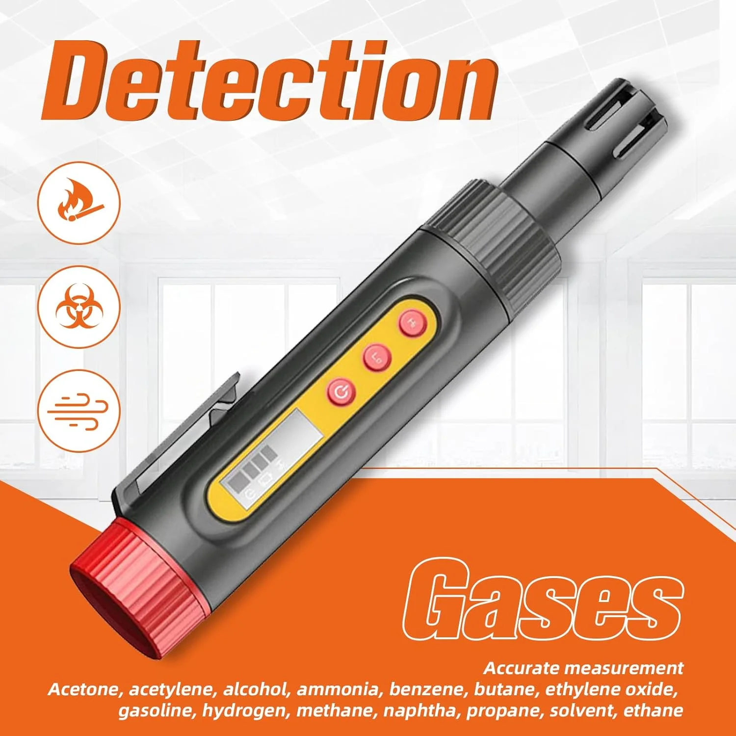 آشکارساز نشت گاز LPG، آشکارساز گاز طبیعی با آلارم صوتی و تصویری. گاز یاب قابل حمل برای یافتن منابع نشت گازهای قابل احتراق مانند متان، پروپان برای خانه (شامل 2 عدد باتری) مشکی آشکارساز نشت گاز LPG، آشکارساز گاز طبیعی با آلارم صوتی و تصویری. گاز یاب قابل حمل برای یافتن منابع نشت گازهای قابل احتراق مانند متان، پروپان برای خانه (شامل 2 عدد باتری) مشکی