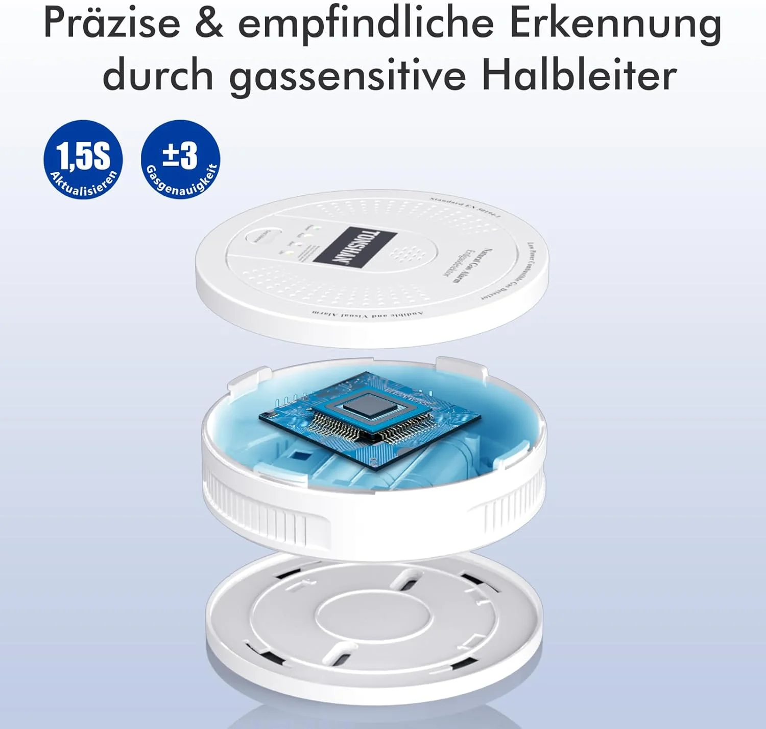 آشکارساز گاز، آشکارساز گاز طبیعی CH4/پروپان/متان با عملکرد 100% باتری - آلارم گاز ترکیبی با آلارم نوری و صوتی - سنسور گاز برای ایمنی خانگی (باتری شامل نمی شود) آشکارساز گاز، آشکارساز گاز طبیعی CH4/پروپان/متان با عملکرد 100% باتری - آلارم گاز ترکیبی با آلارم نوری و صوتی - سنسور گاز برای ایمنی خانگی (باتری شامل نمی شود)