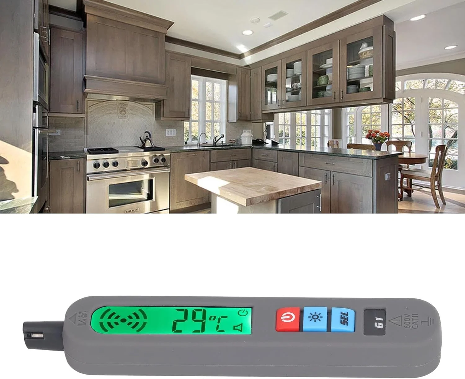 نشت یاب گاز، خاموشی خودکار با صفحه نمایش بزرگ و عریض، نشت یاب گاز قابل احتراق، نرخ نمونه برداری 1 ثانیه ای همه کاره با زنگ هشدار برای متان نشت یاب گاز، خاموشی خودکار با صفحه نمایش بزرگ و عریض، نشت یاب گاز قابل احتراق، نرخ نمونه برداری 1 ثانیه ای همه کاره با زنگ هشدار برای متان