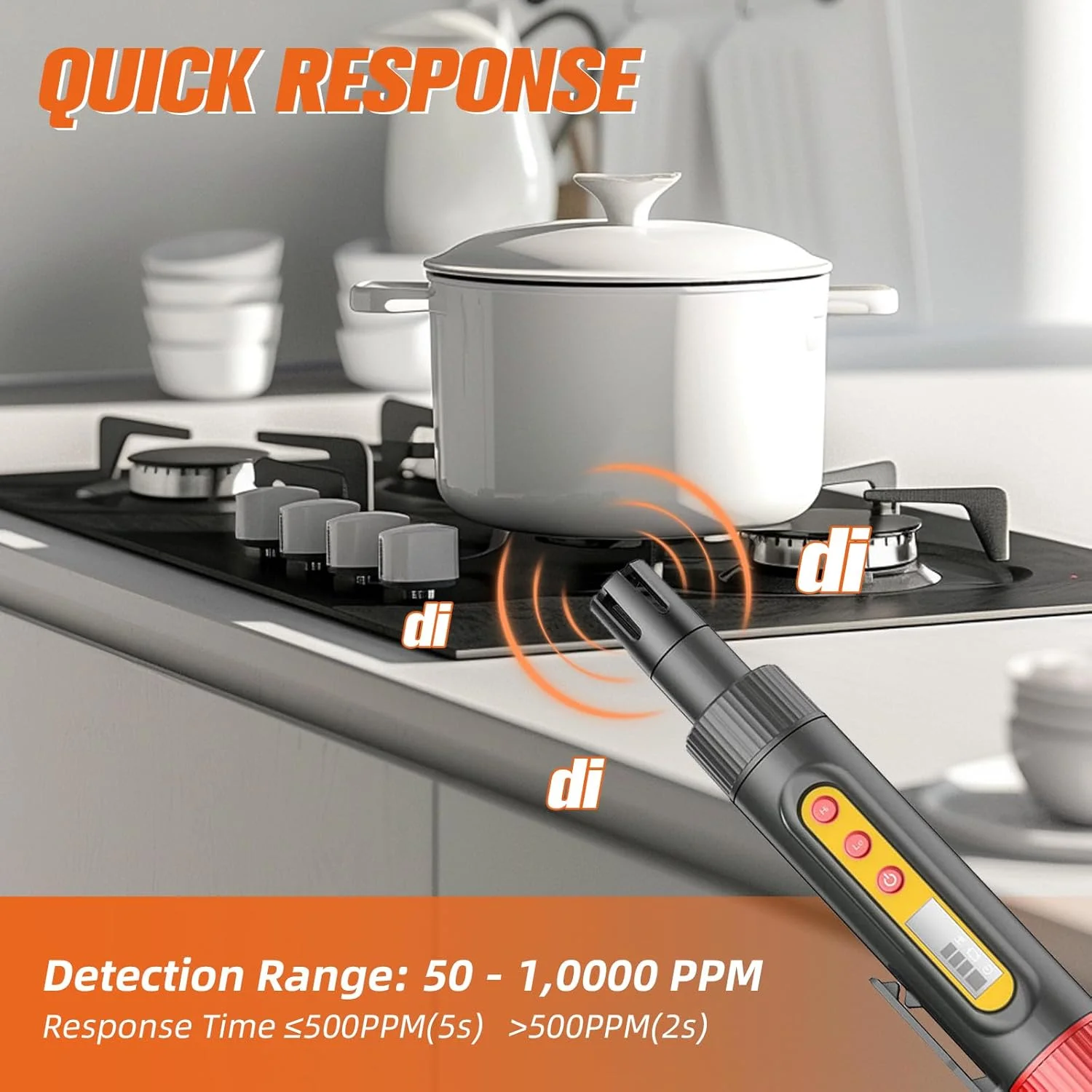 آشکارساز نشت گاز LPG، آشکارساز گاز طبیعی با آلارم صوتی و تصویری. گاز یاب قابل حمل برای یافتن منابع نشت گازهای قابل احتراق مانند متان، پروپان برای خانه (شامل 2 عدد باتری) مشکی آشکارساز نشت گاز LPG، آشکارساز گاز طبیعی با آلارم صوتی و تصویری. گاز یاب قابل حمل برای یافتن منابع نشت گازهای قابل احتراق مانند متان، پروپان برای خانه (شامل 2 عدد باتری) مشکی