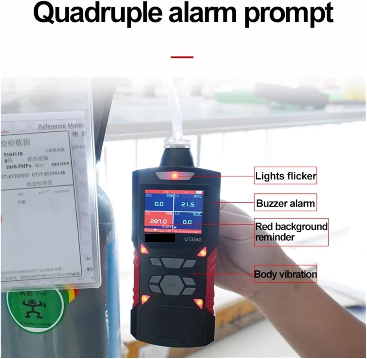 دستگاه تشخیص نشت گاز UT334E UT334F UT334G، مانیتور کیفیت هوای 4 در 1 دستی، دستگاه تشخیص مونوکسید کربن، تستر گاز H2S O2 EX (مدل 334F) دستگاه تشخیص نشت گاز UT334E UT334F UT334G، مانیتور کیفیت هوای 4 در 1 دستی، دستگاه تشخیص مونوکسید کربن، تستر گاز H2S O2 EX (مدل 334F)