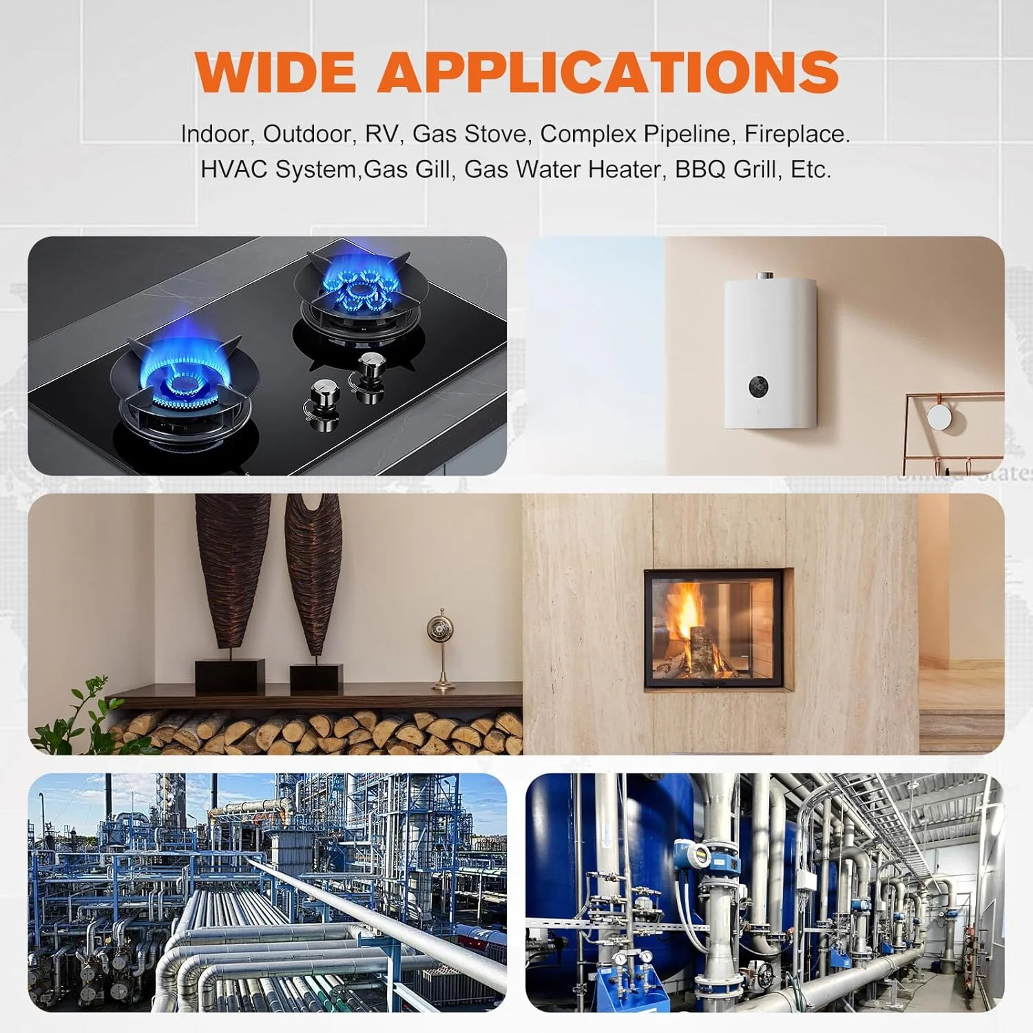 آشکارساز نشت گاز LPG، آشکارساز گاز طبیعی با آلارم صوتی و تصویری. گاز یاب قابل حمل برای یافتن منابع نشت گازهای قابل احتراق مانند متان، پروپان برای خانه (شامل 2 عدد باتری) مشکی آشکارساز نشت گاز LPG، آشکارساز گاز طبیعی با آلارم صوتی و تصویری. گاز یاب قابل حمل برای یافتن منابع نشت گازهای قابل احتراق مانند متان، پروپان برای خانه (شامل 2 عدد باتری) مشکی