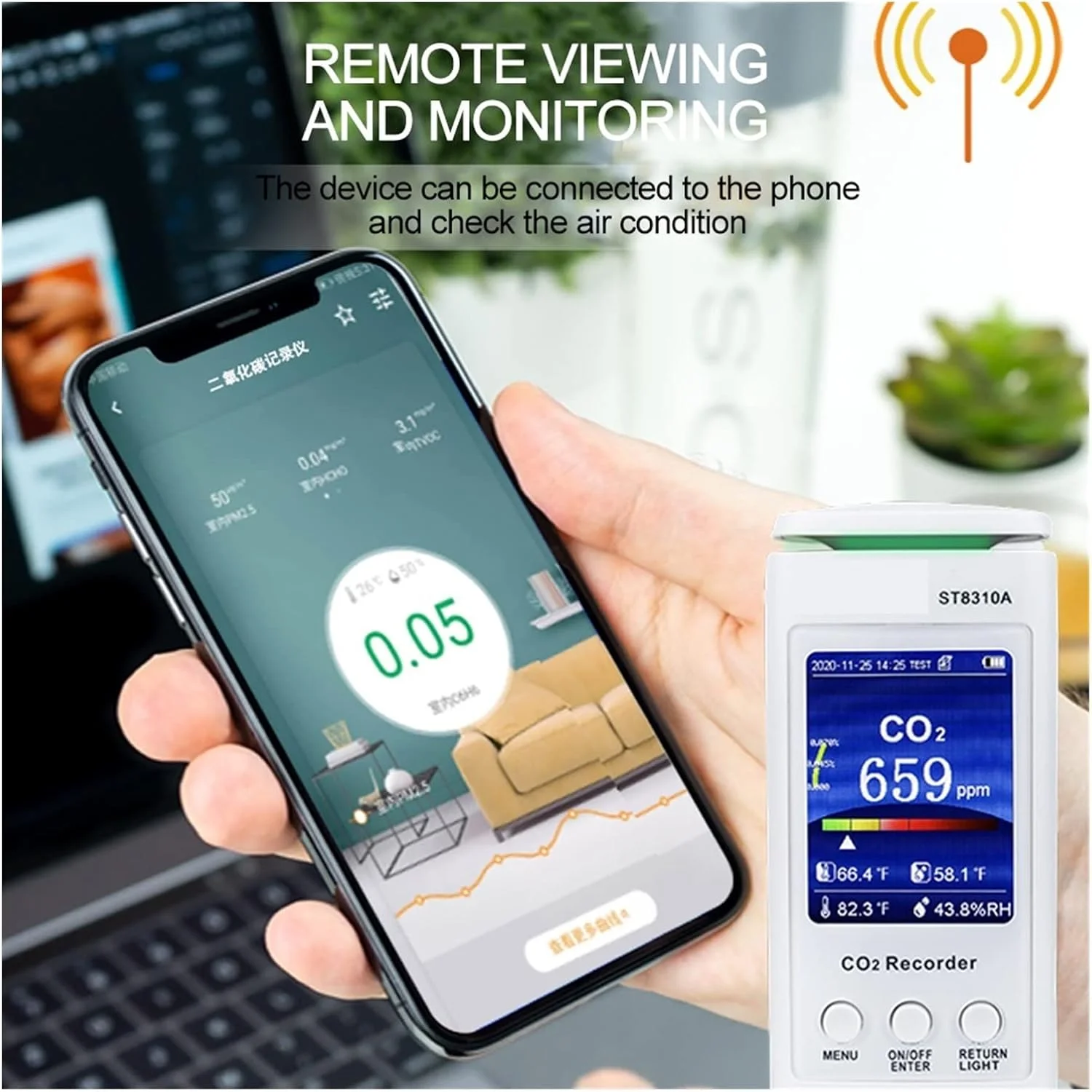 سنسور نشت یاب چند گاز هانزالا، ضبط کننده دیجیتال دی اکسید کربن، صفحه نمایش کیفیت هوا، ردیابی لحظه ای، ردیاب گاز CO2 با صفحه نمایش LCD وای فای، آنالایزر گاز داده، دقت و حساسیت بالا سنسور نشت یاب چند گاز هانزالا، ضبط کننده دیجیتال دی اکسید کربن، صفحه نمایش کیفیت هوا، ردیابی لحظه ای، ردیاب گاز CO2 با صفحه نمایش LCD وای فای، آنالایزر گاز داده، دقت و حساسیت بالا