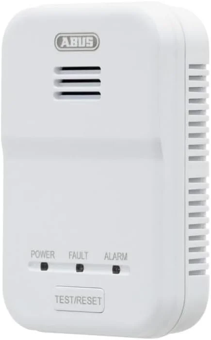 آشکارساز گاز ABUS مدل GWM100ME برای دیگ‌های گازسوز - گاز طبیعی (متان) / گاز شهری - حجم آلارم 85 دسی‌بل - سفید - 81443