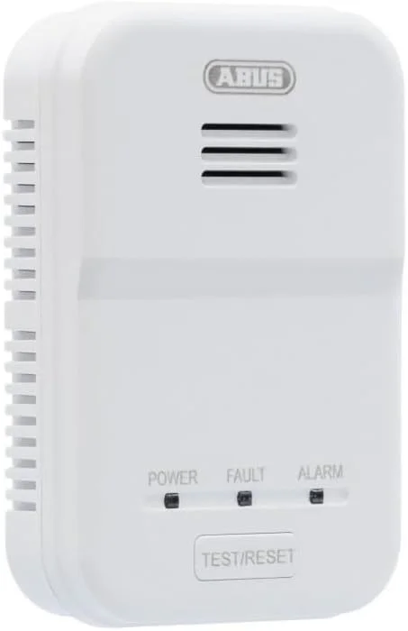 آشکارساز گاز ABUS مدل GWM100ME برای دیگ‌های گازسوز - گاز طبیعی (متان) / گاز شهری - حجم آلارم 85 دسی‌بل - سفید - 81443