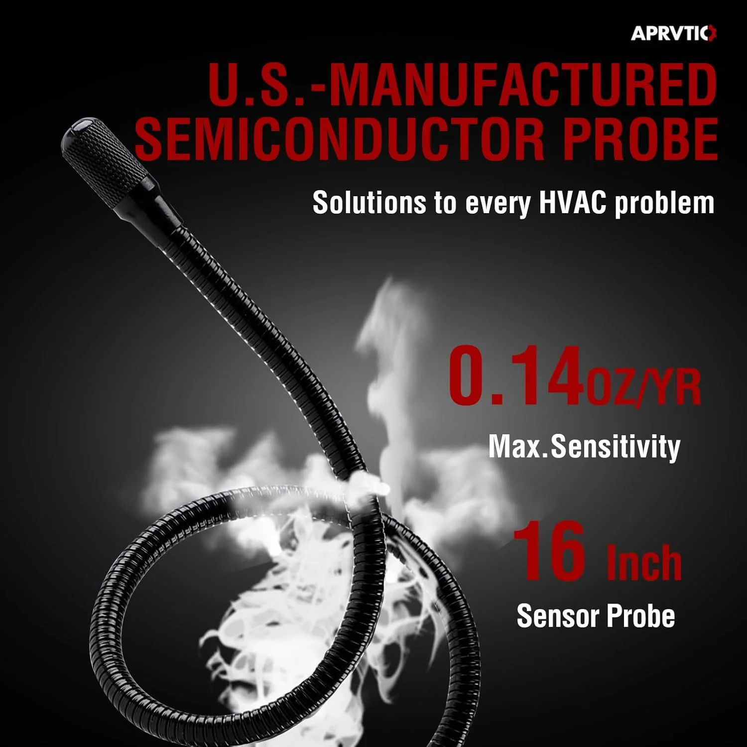 دستگاه تشخیص نشت مبرد Aprvtio، مدل ALD-200، دستگاه تشخیص نشت فریون، با باتری، دستگاه نشت یاب گاز هالوژن خودرو برای R134A R410A R22 R1234YF R600a R290 CFCs HCFCs HFCs HCs HFOs