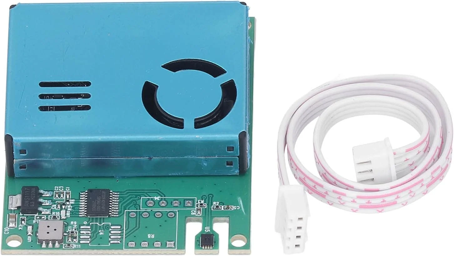 سنسور کیفیت هوا چند منظوره، آشکارساز گاز و غلظت ذرات برای دی اکسید کربن PM2.5، ماژول نظارت بر کیفیت هوا با سنسور گرد و غبار، CO2، TVOC، دما و رطوبت برای خانه هوشمند سنسور کیفیت هوا چند منظوره، آشکارساز گاز و غلظت ذرات برای دی اکسید کربن PM2.5، ماژول نظارت بر کیفیت هوا با سنسور گرد و غبار، CO2، TVOC، دما و رطوبت برای خانه هوشمند