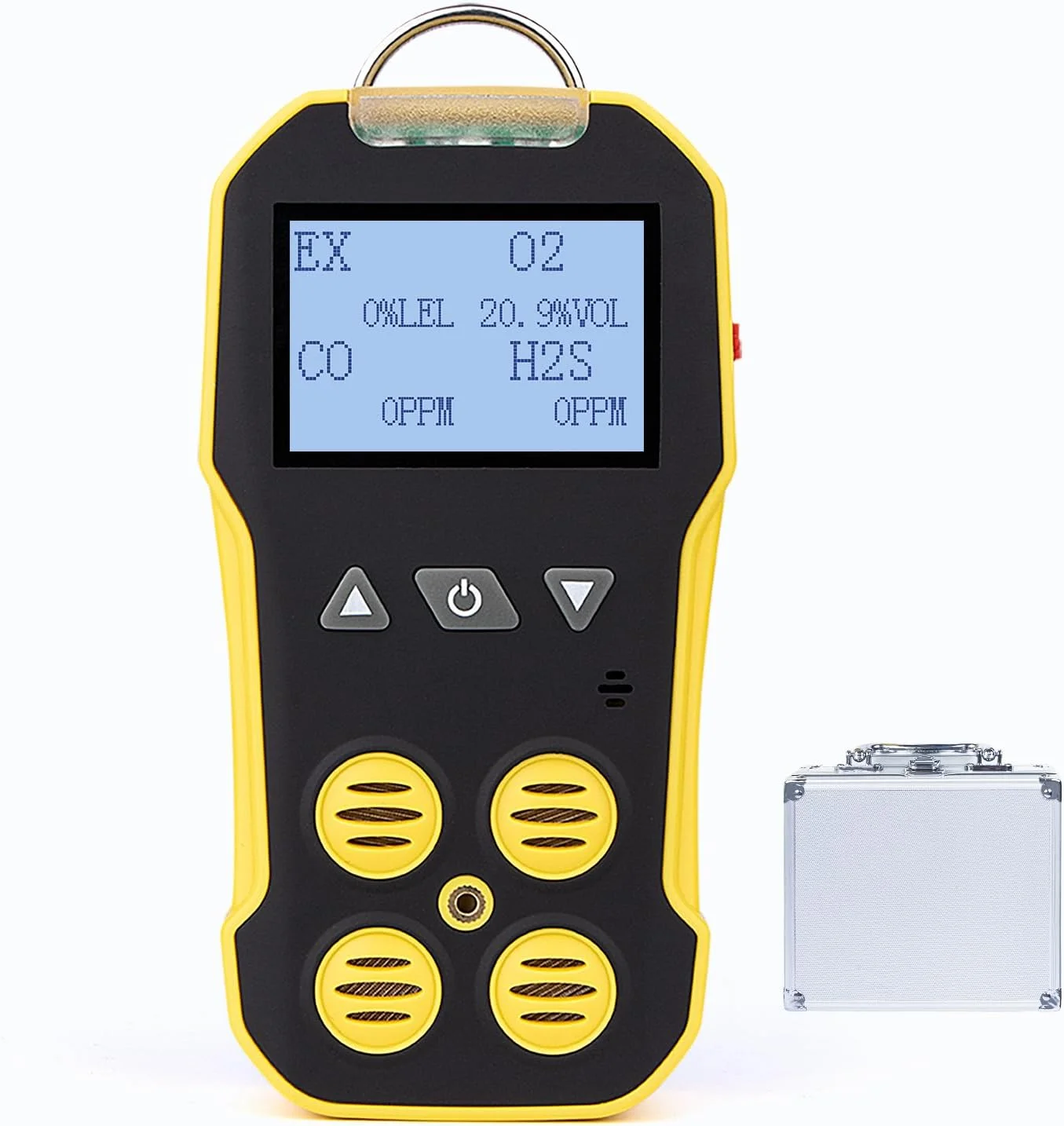 دستگاه تشخیص گاز چندگانه Bosean، دتکتور 4 در 1 گاز، O2، CO، H2S، EX متر با نور پس زمینه LCD، آلارم لرزشی نور صدا قابل شارژ، تستر آنالایزر دستگاه تشخیص گاز چندگانه Bosean، دتکتور 4 در 1 گاز، O2، CO، H2S، EX متر با نور پس زمینه LCD، آلارم لرزشی نور صدا قابل شارژ، تستر آنالایزر
